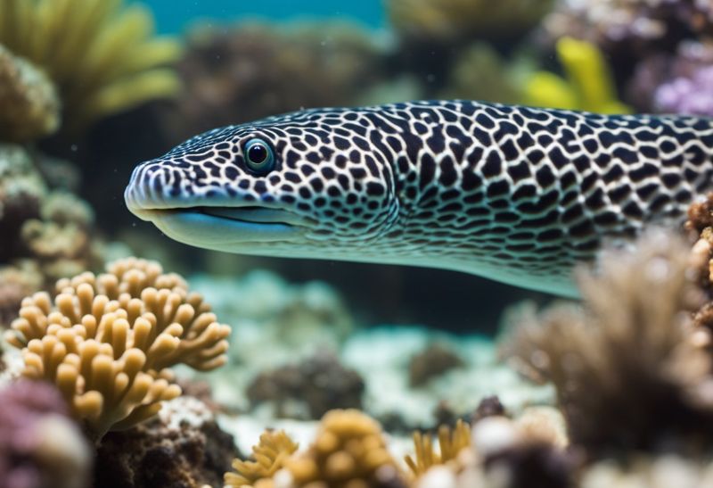 Slender spotted giant moray