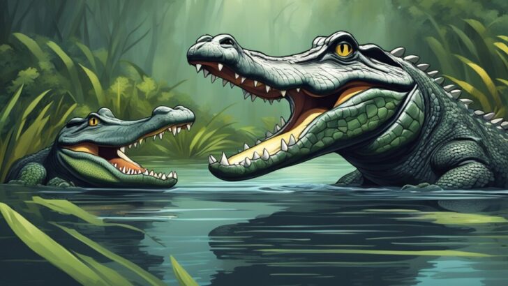 Alligator vs Crocodile graphics