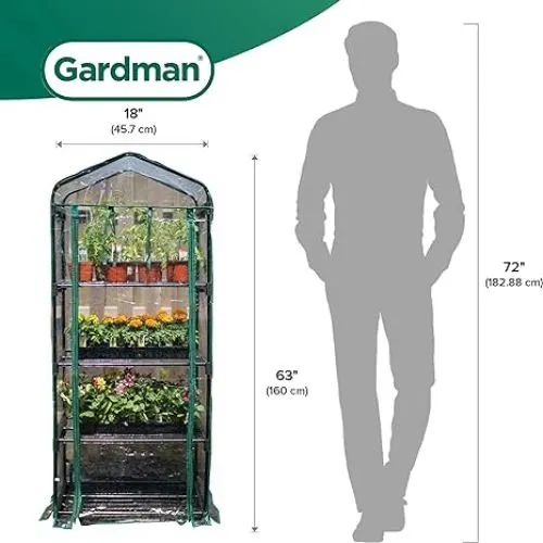 Gardman R687 mini greenhouse size and dimension
