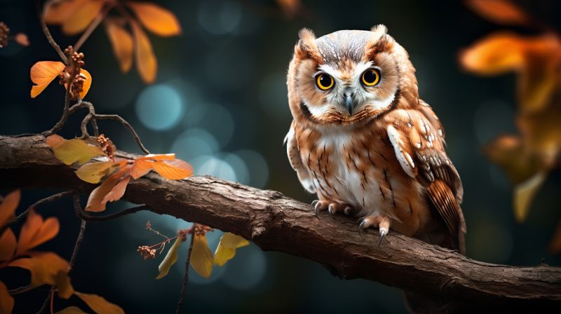 Owlet Cute long-whiskered owlet