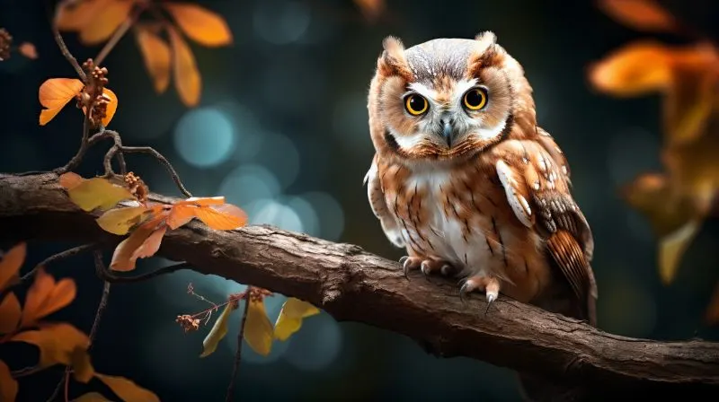 Cute long-whiskered owlet