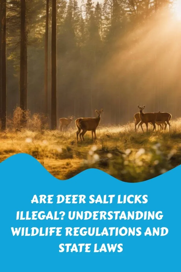 Are Deer Salt Licks Illegal Understanding Wildlife Regulations and State Laws generated pin 36375