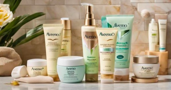 Is Aveeno Cruelty-Free? Its Animal Testing Policy Explained 7 Assorted Aveeno face and body skincare products on a bathroom counter
