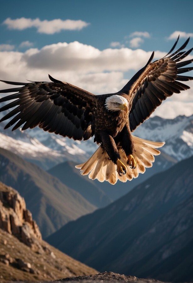 35 Types of Eagles: Species, Size, Habitat & Photos 8 Black eagle gliding with broad wings spread