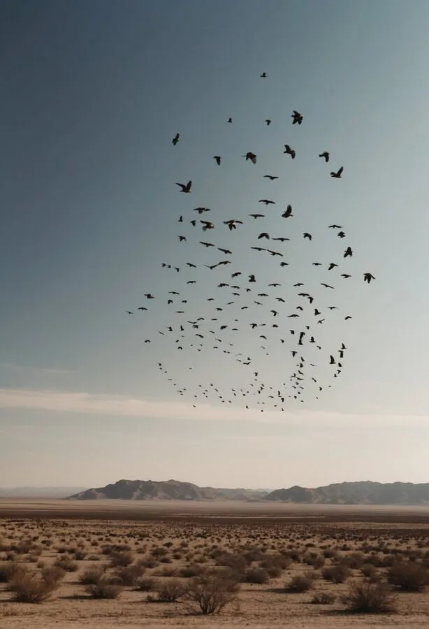 40 Different Types of Birds in the World 5 Black vultures in migration flight