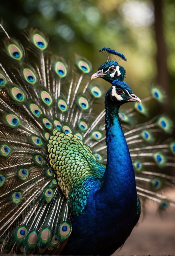 40 Types of Birds Around the World: Pictures, Names and Facts 10 Male Indian peafowl displaying blue and green plumage