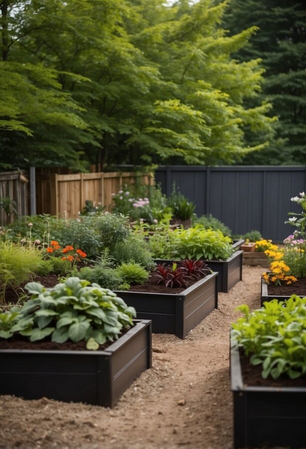 Box planters for organic gardening
