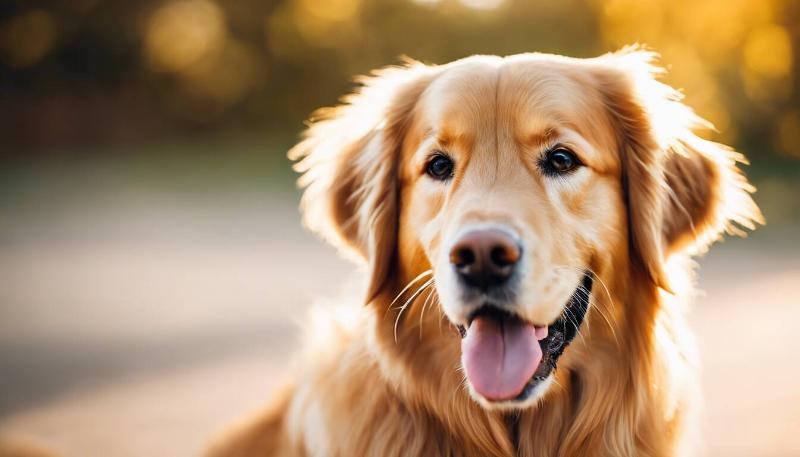 Golden retriever Golden retriever tongue out