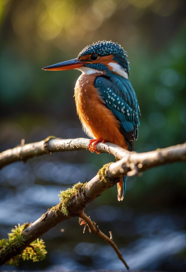 40 Types of Birds Around the World: Pictures, Names and Facts 4 Kingfisher perched on a branch