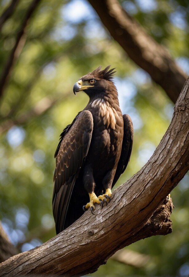 35 Types of Eagles: Species, Size, Habitat & Photos 30 Long-crested eagle showing its shaggy crest