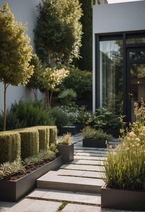 Modern minimalist garden