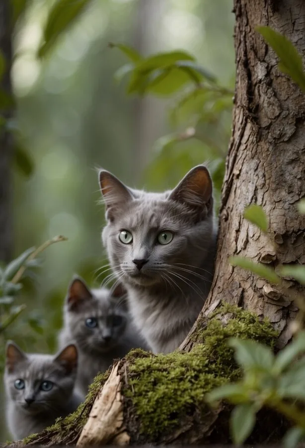 17 Interesting Mexican Bobcats Facts 3 Nebelung cats in the forest