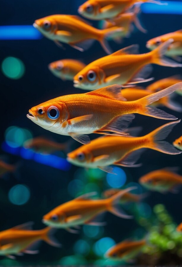 58 Animals That Start With N: Photos, Facts, and Types 40 Neon tetra swimming in a freshwater aquarium