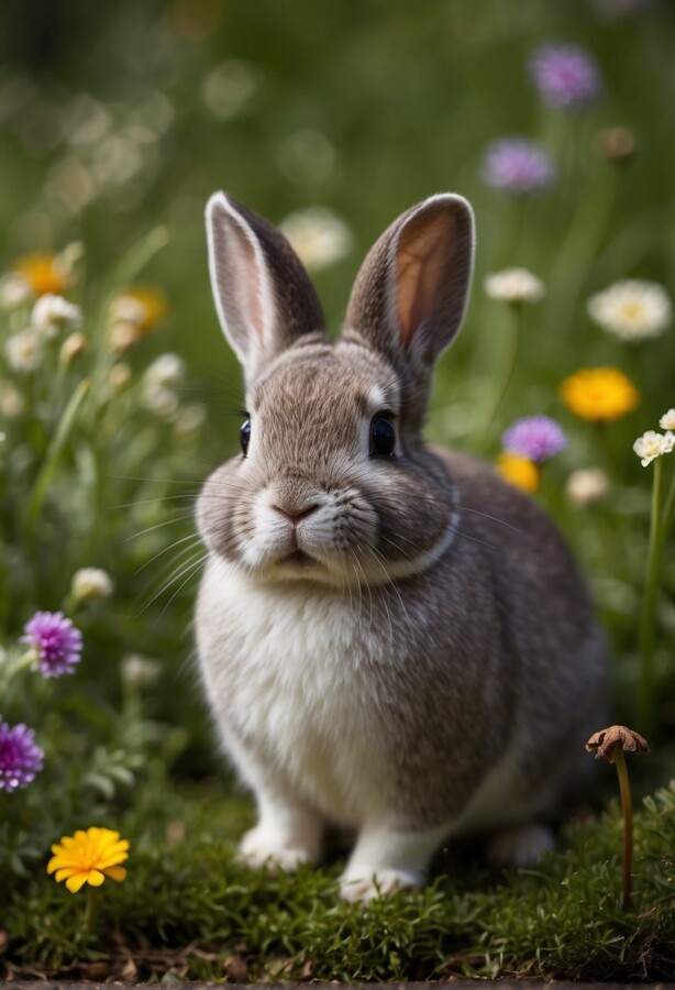 58 Animals That Start With N: Photos, Facts, and Types 52 Netherland Dwarf rabbit with upright ears