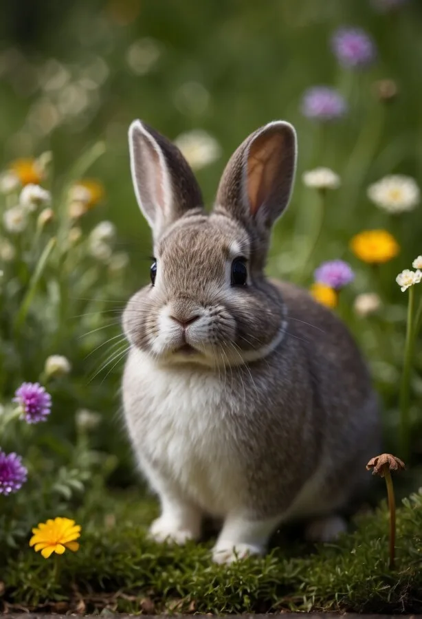58 Animals That Start With N: Photos, Facts, and Types 51 Netherland Dwarf rabbit with upright ears