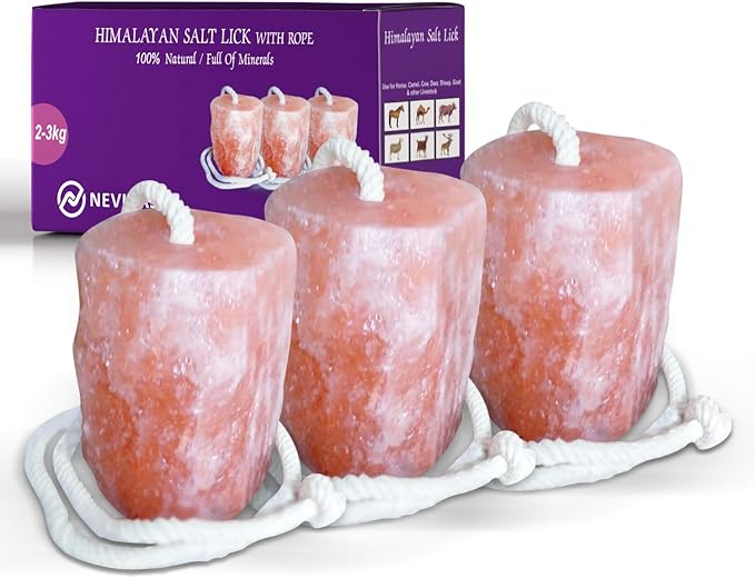 7 Best Salt Licks for Deer: Top Picks for Healthy Wildlife Habitat 8 Nevlers 3 Pack Himalayan Salt Lick on Ropes for Animals