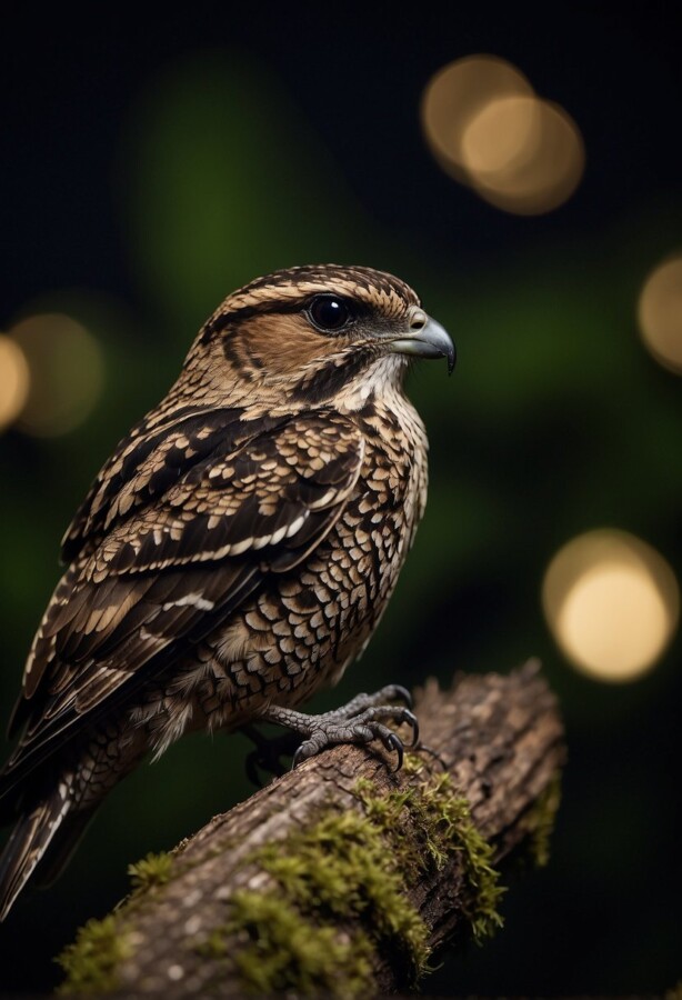 58 Animals That Start With N: Photos, Facts, and Types 17 Nightjar camouflaged on a tree branch