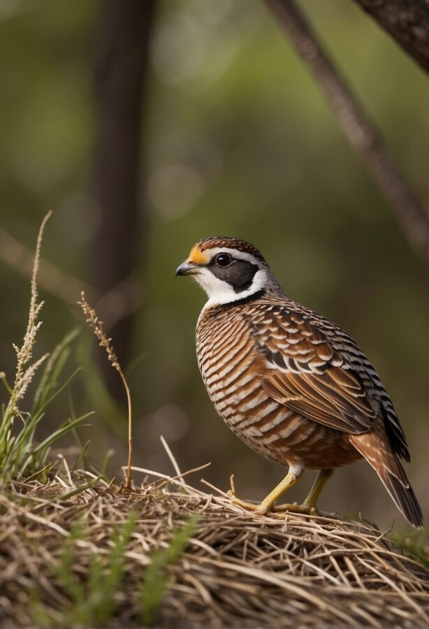 58 Animals That Start With N: Photos, Facts, and Types 18 Northern bobwhite standing in grass