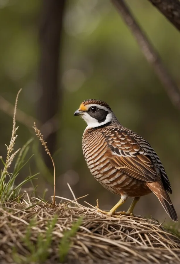 58 Animals That Start With N: Photos, Facts, and Types 17 Northern bobwhite standing in grass