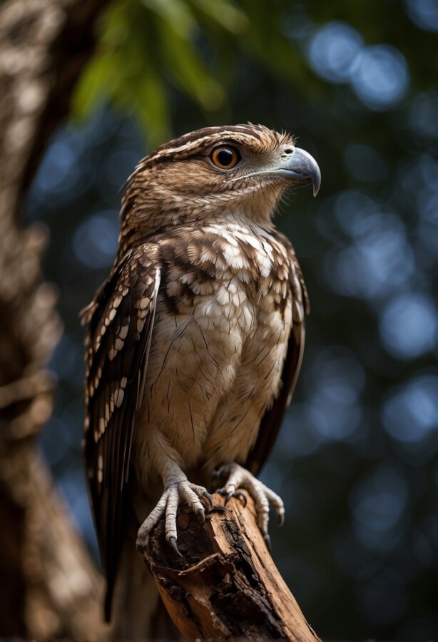 58 Animals That Start With N: Photos, Facts, and Types 25 Northern potoo camouflaged against a tree trunk