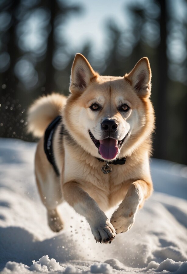 58 Animals That Start With N: Photos, Facts, and Types 62 Norwegian Buhund running through snow
