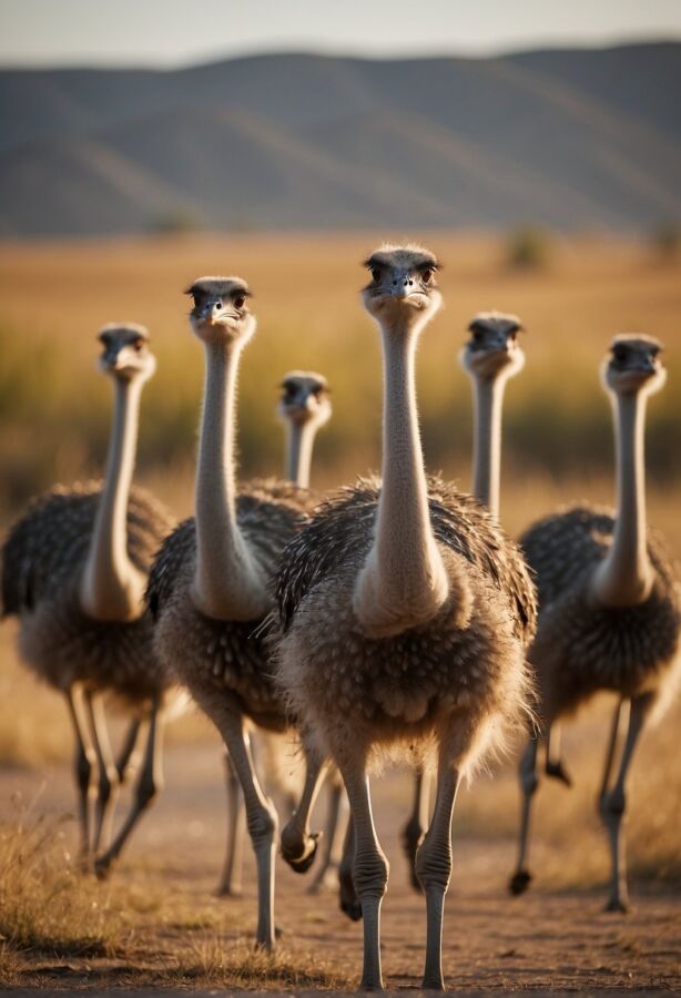 40 Types of Birds Around the World: Pictures, Names and Facts 40 Group of ostriches walking across open ground