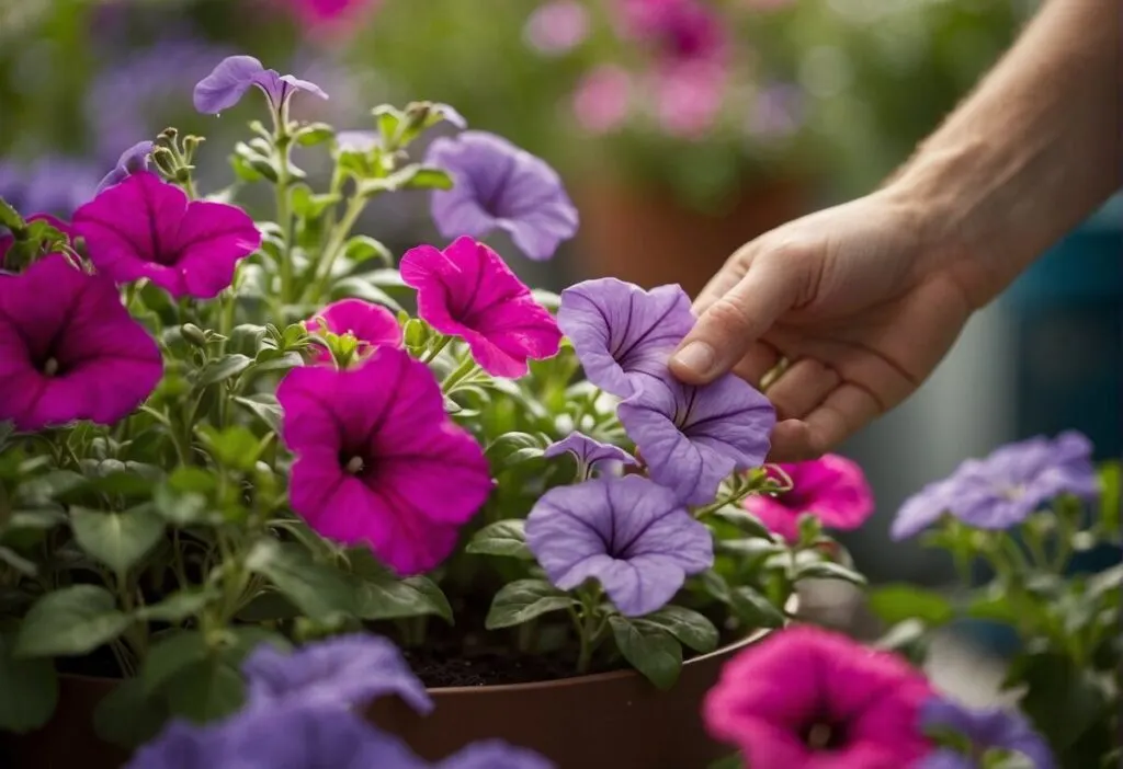 What Are Petunias: Unveiling the Charm of These Popular Blooms 5 Picking petunias
