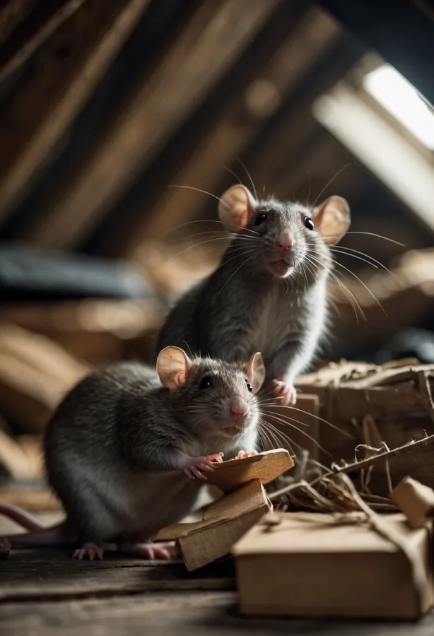 45+ Pictures of Animals Doing Funny Things 47 Rats playing with wooden chips