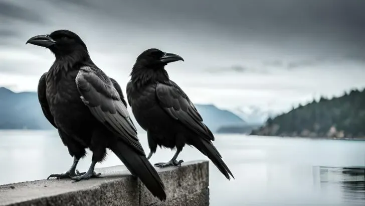 Raven on a fence