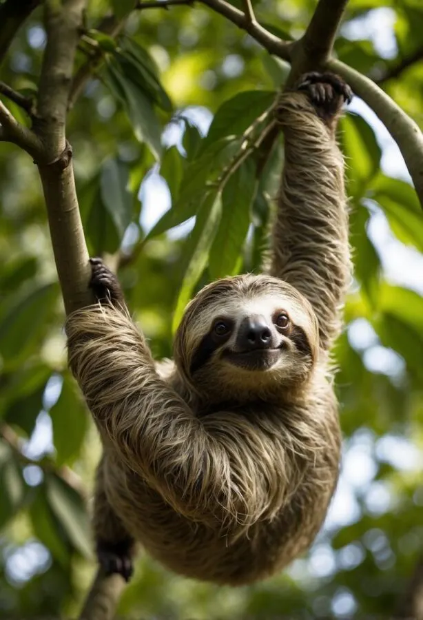 4 Incredible Animals That Start with 'Th': Our Themed Fauna Favorites! 4 Three-Toed Sloth up a tree branch