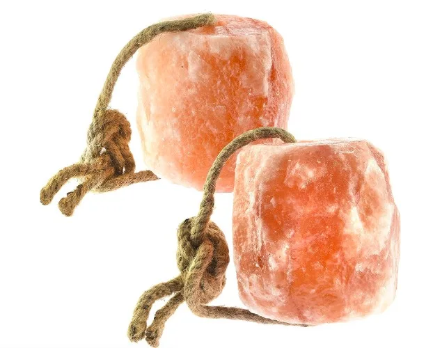 UMAID Himalayan Salt Lick 6 lbs On Rope for Horse, Deer, Goat, and Livestock Animals