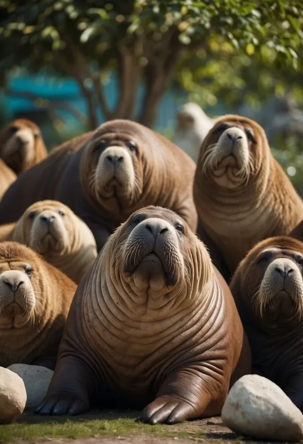 45+ Pictures of Animals Doing Funny Things 36 Pack of walrus