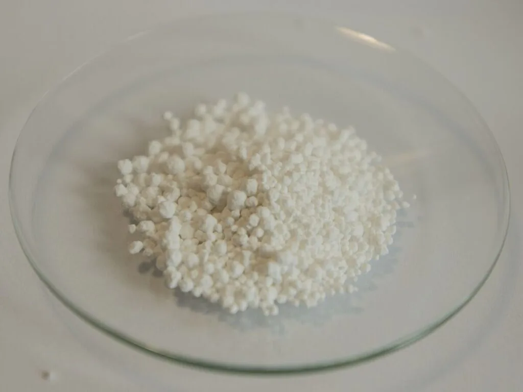 Is Ice Melt Bad for the Environment? 2 Calcium Chloride on a plate
