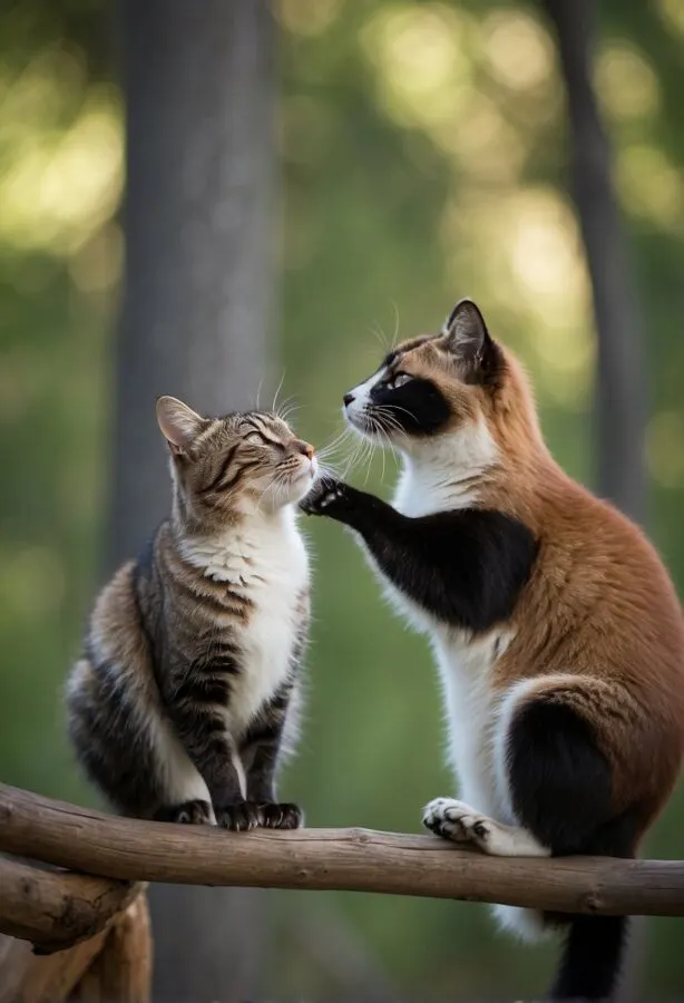 15 Fascinating Facts About Animal Behavior Science 1 Animals interacting in a natural setting, displaying social behaviors and communication through body language and vocalizations
