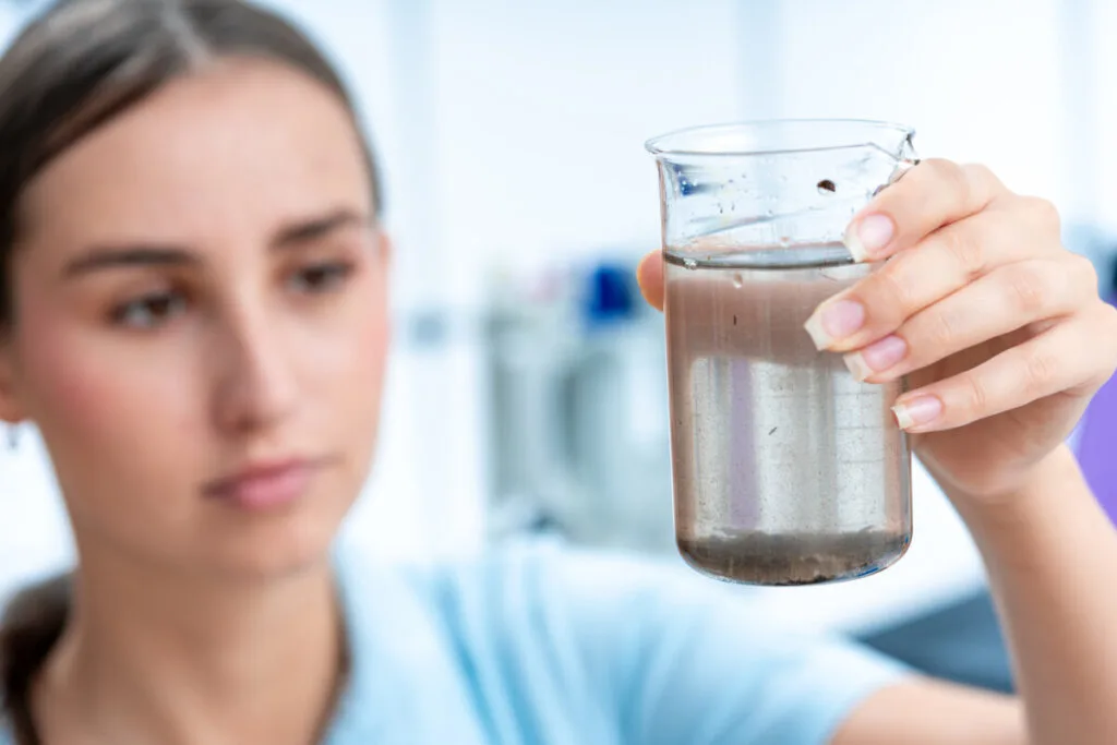 Woman Checking Water Contaminants