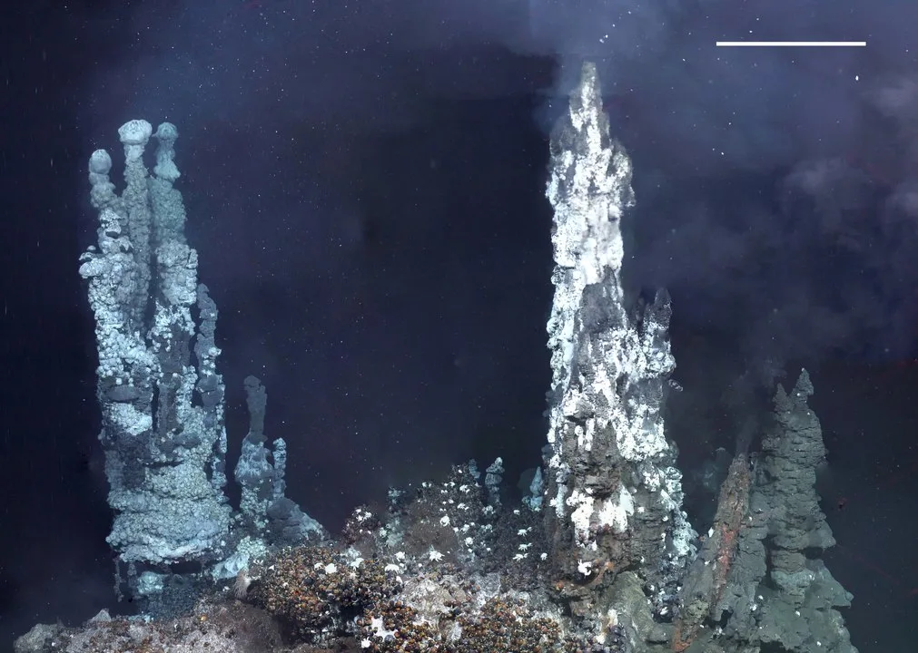 Hydrothermal Vent deep in the ocean