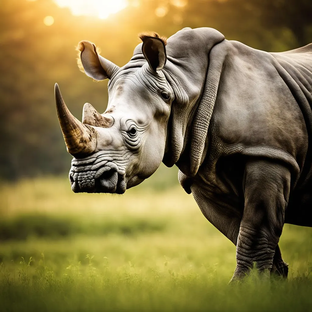 indian rhino in its natural habitat on ourendangeredworld