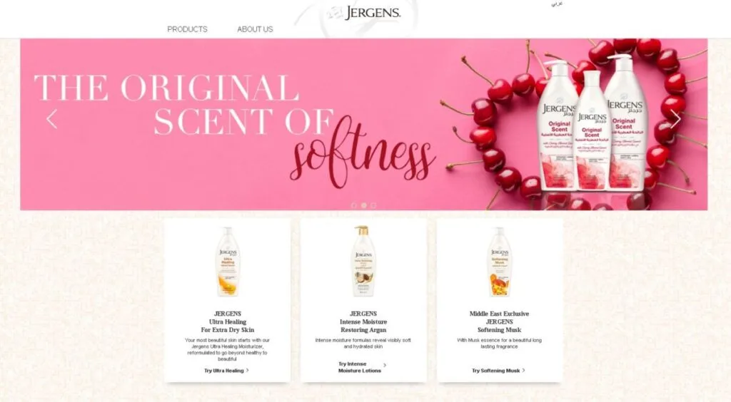 Is Jergens Cruelty-Free? Everything You Need to Know 2 Jergens Landing Page