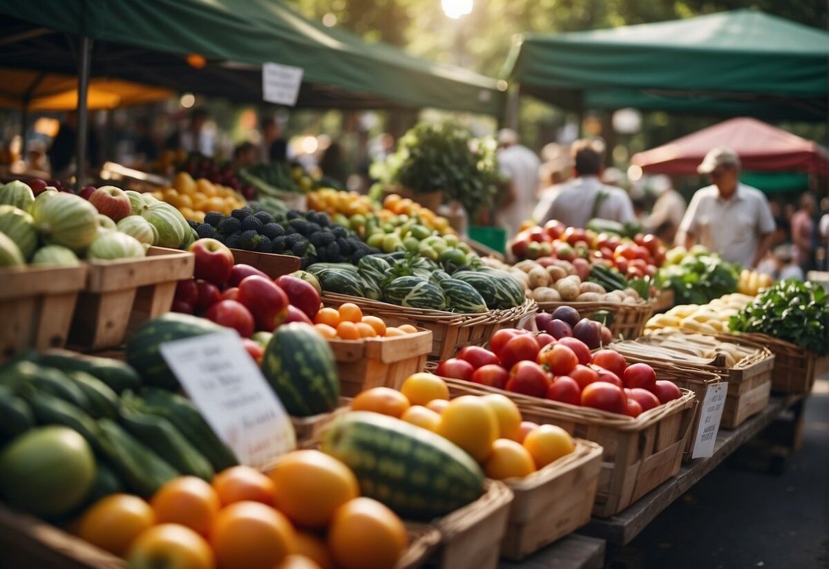 The Rise of Eco-Tourism: How to Travel Sustainably 3 a view of local market with different vegetables and fruits
