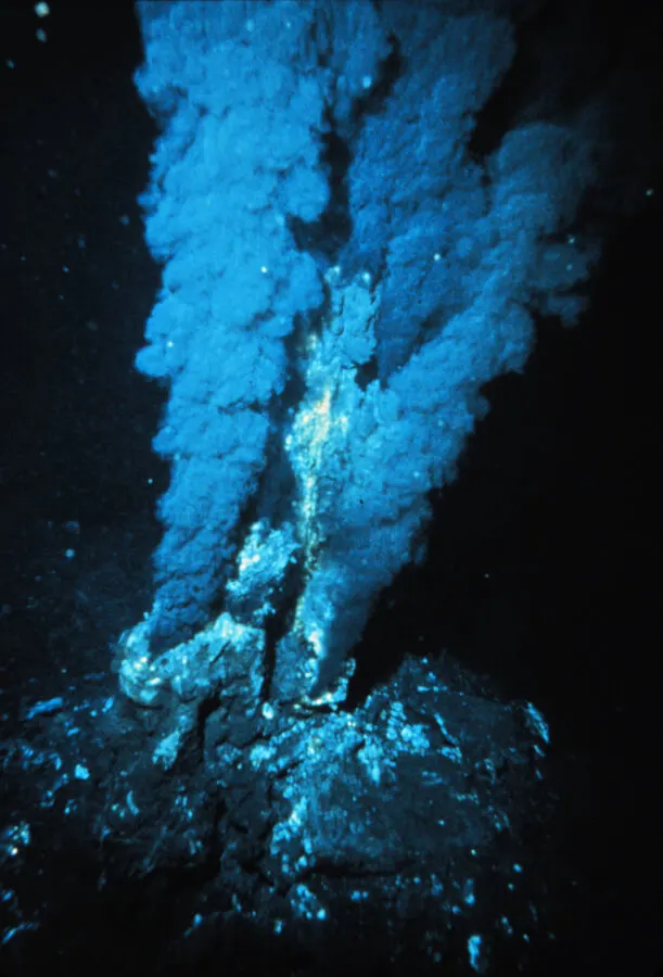 Hydrothermal Vents: The Mysteries of the Ocean's Powerful Underwater Fountains 12 Black smoker at an active mid-ocean ridge hydrothermal vent