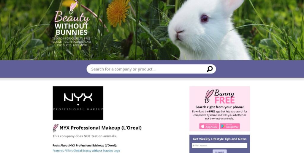 Is Nyx Cruelty Free? The Ethical Beauty Brand Explained 4 Peta Nyx Cruelty Free Page
