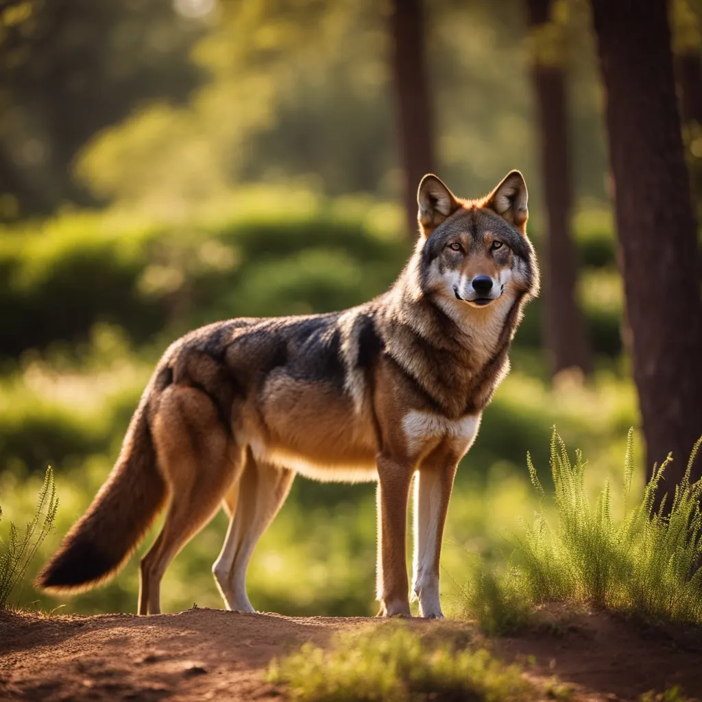 Red Wolf: Why Is It Endangered? 2 Red wolf in natural habitat premium photo on Our Endangered World.