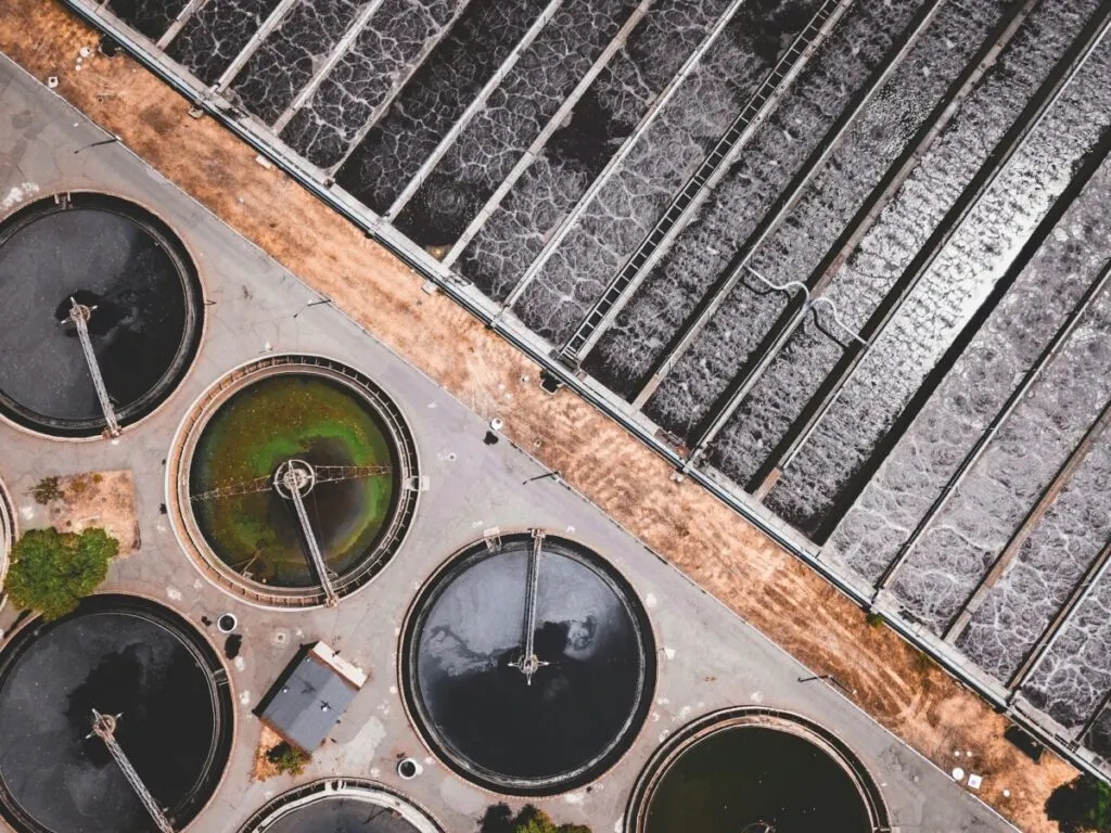 What is Biomass Energy: Pros & Cons of this Resource 24 Aerial view of Sewage Treatment Plant
