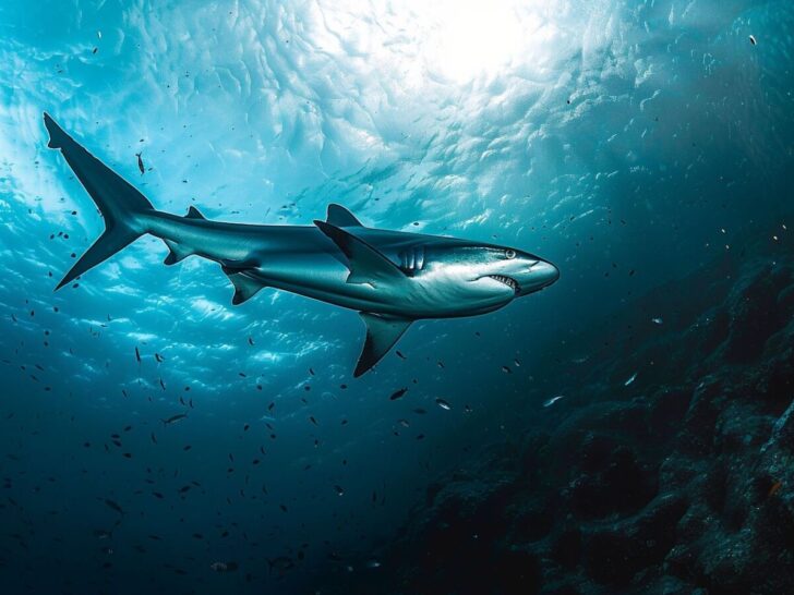 thresher shark closeup