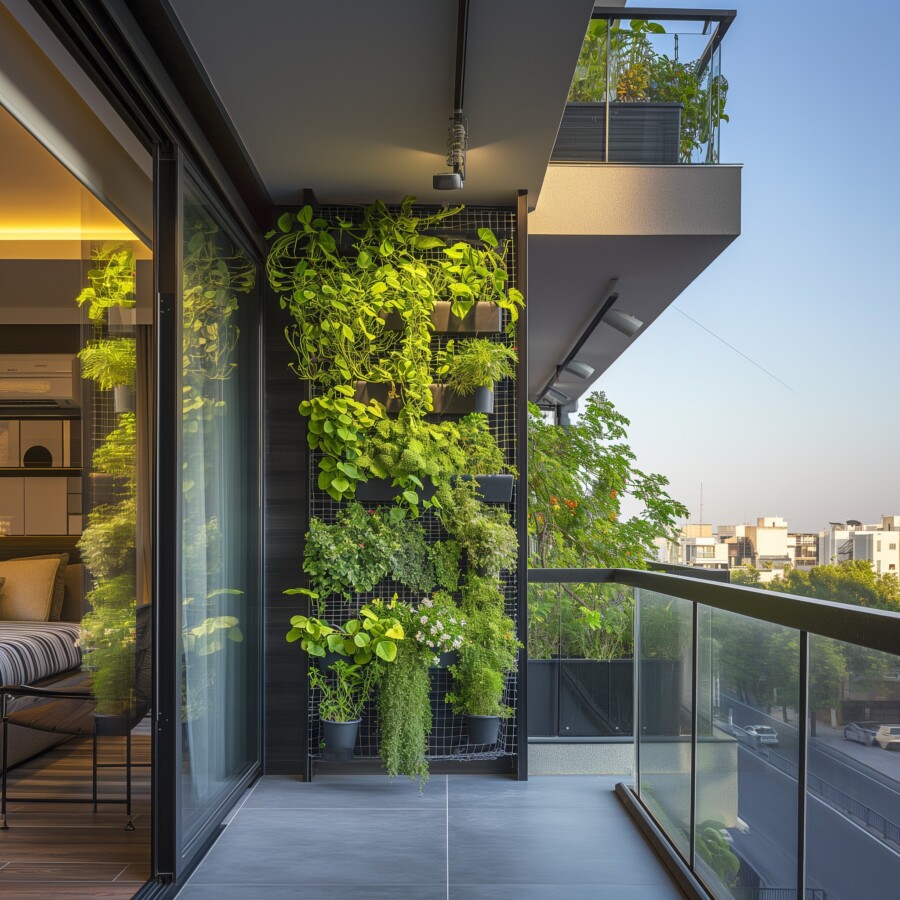 25 Fascinating Facts about Conservation 10 Vertical Urban Garden on the Patio of a Condo