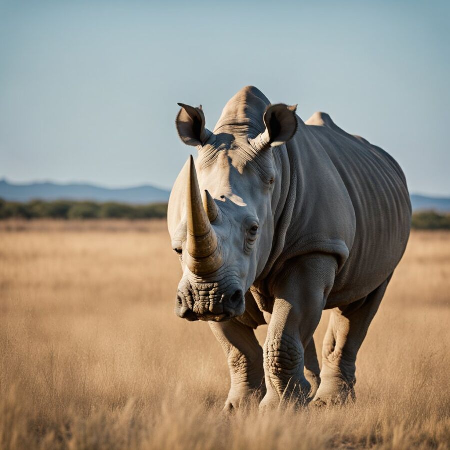 Southern and Northern White Rhino: Is It Endangered? 3 white rhino in natural habitat on our endangered world