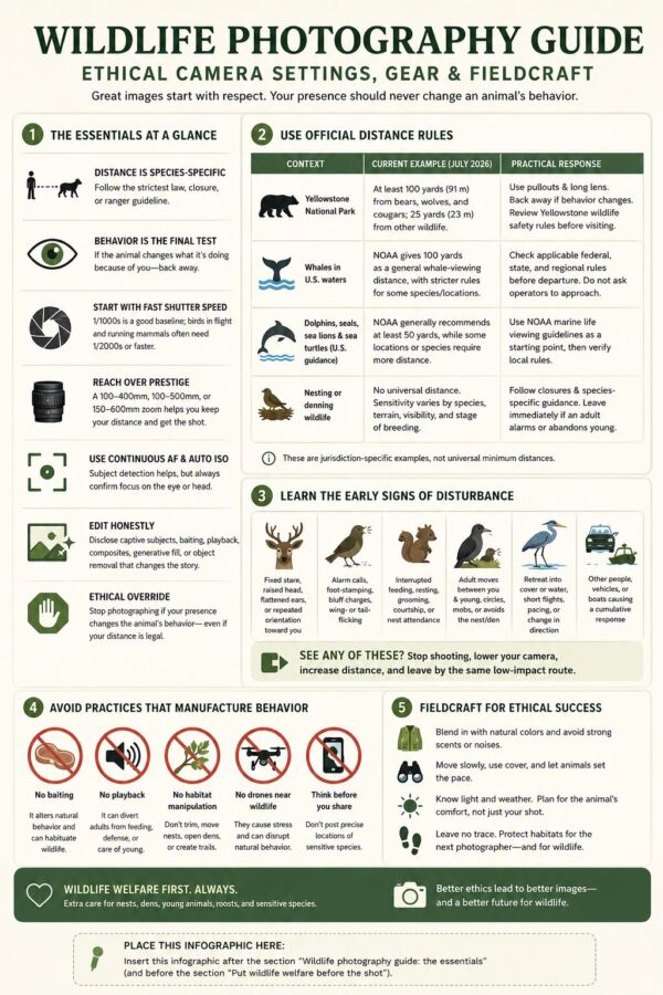 Wildlife Photography Guide: Ethical Camera Settings, Gear, and Fieldcraft 3 Wildlife Photography Guide